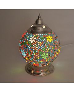 Mehrfarbige Mosaik Tischleuchte Orientalisch, Sabri