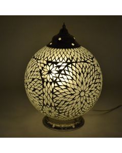 Transparente Mosaik Tischleuchte Orientalisch, Dalil