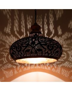 Schwarze Pendelleuchte Orientalisch, Zina