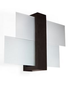 Glas Wandleuchte Braun, Fouzia