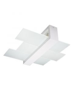 Glas Deckenleuchte Weiß, Fouzia