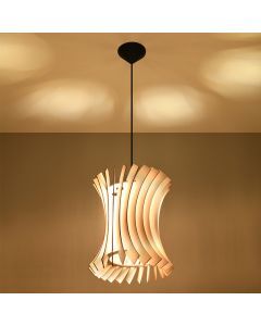 Holz Pendelleuchte Braun, Goran