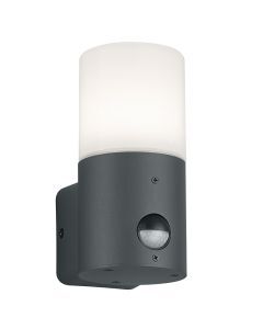 Anthrazit Außen Wandleuchte mit Bewegungsmelder Modern, Fjelso, IP44