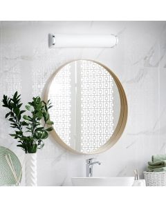 Chrom Badezimmer Deckenleuchte Glas, Lanza