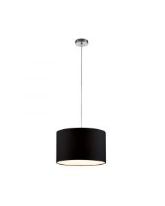 Schwarze Pendelleuchte Stoff, Ledbury