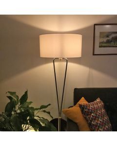 Messing Stehlampe Antik, Lola, mit Schalter