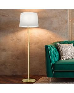 Messing Stehlampe Antik, Niva, mit Zugschalter