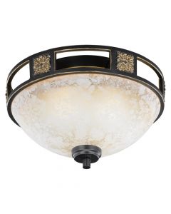 Rostfarbene Deckenlampe Antik, Letchworth
