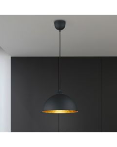 Schwarze Pendelleuchte Metall, Lyndee