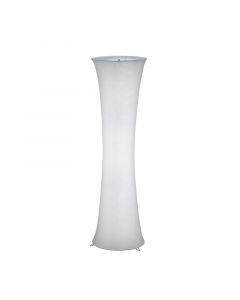 Weiße Stehlampe Metall, Vivy, mit Schalter