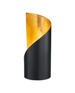 Schwarze Tischleuchte Modern, Berdine, mit Schalter