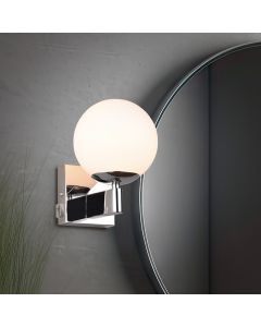 Chrom Wandleuchte Badezimmer Modern, Eray, IP44