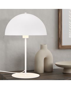 Weiße Tischleuchte Modern, Fransisca, mit Schalter