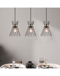 Schwarze Pendelleuchte Industrial, Fransiscus