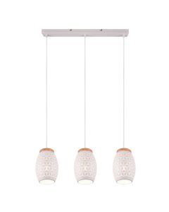 Weiße Pendelleuchte Modern, Delana