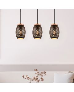 Schwarze Pendelleuchte Modern, Delana