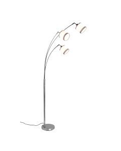Weiße Bogenlampe Modern, Denley, mit Schalter