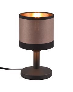 Taupe Tischleuchte Modern, Denley, mit Schalter
