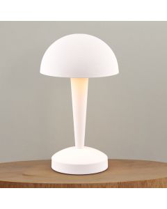 Weiße Tischleuchte Modern, Delila, mit Touch-Dimmer