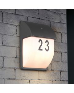 Anthrazit Außen Wandleuchte mit Dämmerungsmelder Modern, Remmert, IP44