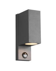 Anthrazit Außen Wandleuchte mit Bewegungsmelder Modern, Laurien, IP44