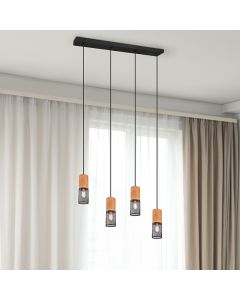 Schwarze Pendelleuchte Esszimmer Vintage, Jessica