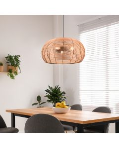 Rattan Pendelleuchte Braun, Nesrine