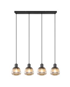 Schwarze Pendelleuchte Modern, Meriem
