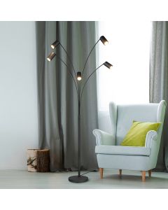 Schwarze Stehlampe Modern, Kaso