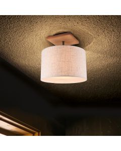 Nickel Deckenlampe Vintage, Milco