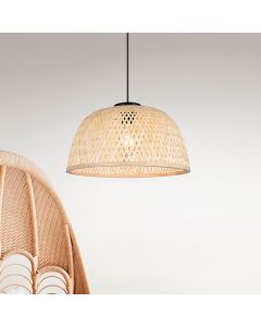 Rattan Pendelleuchte Braun, Laut