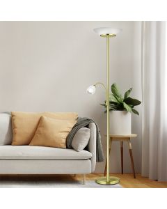 Messing Leselampe Stehlampe Modern, Larry