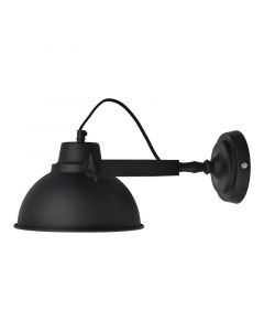 Industrielle Wandleuchte Schwarz, Fellen