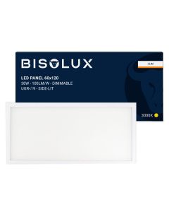 Bisolux LED Panel 120x60 - 60W - 3000K - Dimmbar - UGR<19 - Side-lit