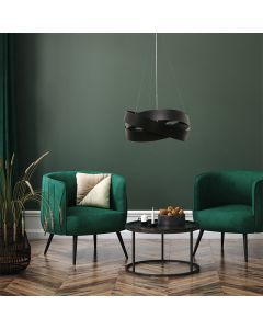 Moderne Pendelleuchte Schwarz, Tanno