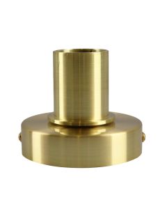 Aluminium Tischlampe ohne Schirm Gold, Rika, mit Schalter