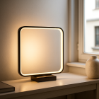 Moderne Tischleuchte Schwarz, Diogo, 8W, 3000K LED, mit Touch-Dimmer