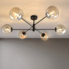 Moderne Deckenleuchte Schwarz, Remo