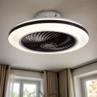 Moderne Deckenventilator Schwarz, Gonda, 40W, 3000K LED, mit Fernbedienung