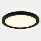 Kunststoff Badezimmer Deckenleuchte Schwarz, Shivani, 8W, 3000K LED, IP44