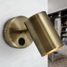 Moderne Wandleuchte Bronze, Elena, mit Schalter