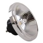 Olucia GU10 (AR111) LED-Lampe Clint, Schwarz, 6W, 2700K