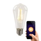 Olucia Smart LED-Lampe E27 Deco, 5W, dim to warm