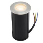 Aluminium Bodeneinbaustrahler außen Chrom, Catamarca, 12V, 3W, 3000K LED, IP68