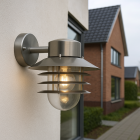 Edelstahl Außenleuchte Silber, Felice, IP44