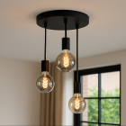 Aluminium Deckenleuchte Schwarz, Swen