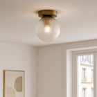 Retro Deckenleuchte Transparent, Johnson