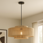 Landhaus Pendelleuchte Braun, Selena