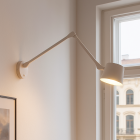 Moderne Wandleuchte Weiß, Rinke, mit Schalter