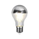 Dimmbare E27 LED-Kopfspiegellampe Malik, Silber, A60, 4,8W, 2700K, IP44